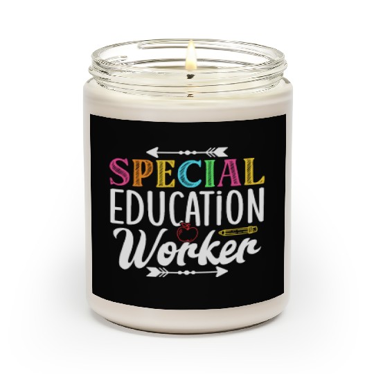 Special Education Worker Sped Teacher Awareness Scented Candles