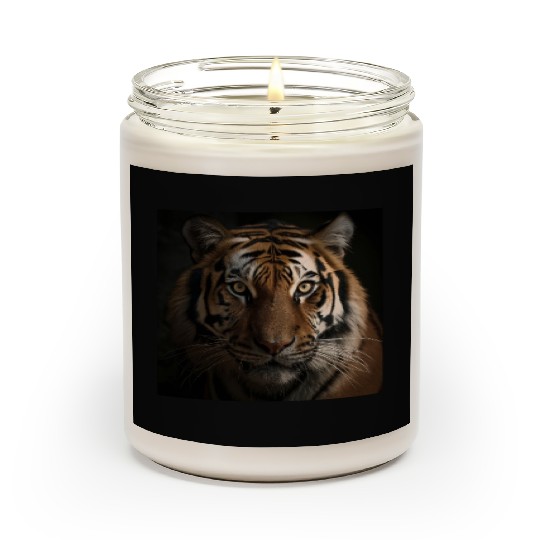 Roaring Majesty: A Stunning Tiger Portrait Scented Candles