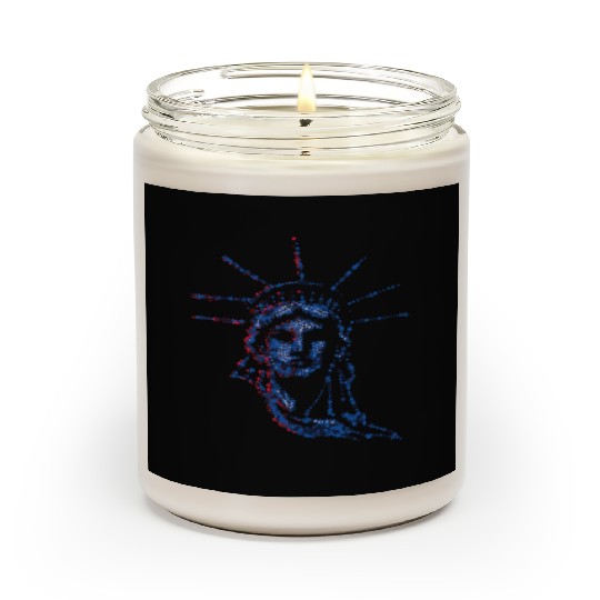 Statue Of Liberty 4th Of July American US Flag Scented Candles
