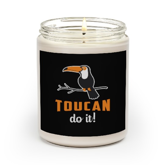 Toucan Do It Bird Watcher Watching Retro Toucans Scented Candles