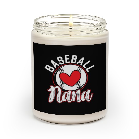Baseball Nana Baseball Grandma Baseball Fan Scented Candles