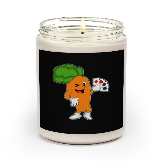 Carrot At Poker With Poker Cards Scented Candles