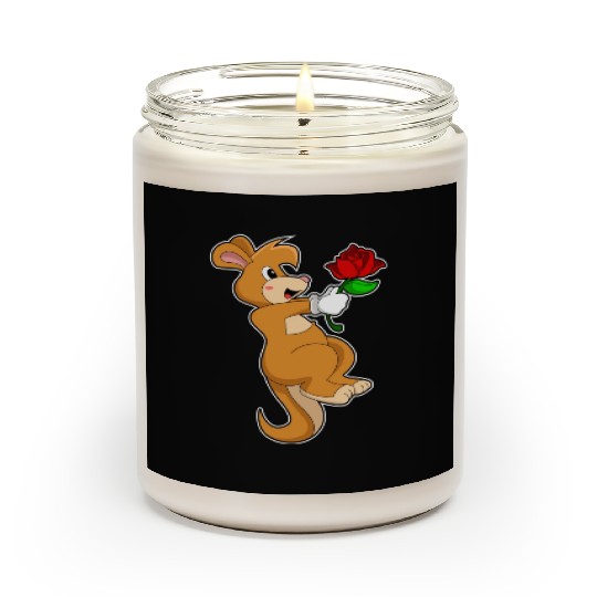 Kangaroo With Flower Scented Candles