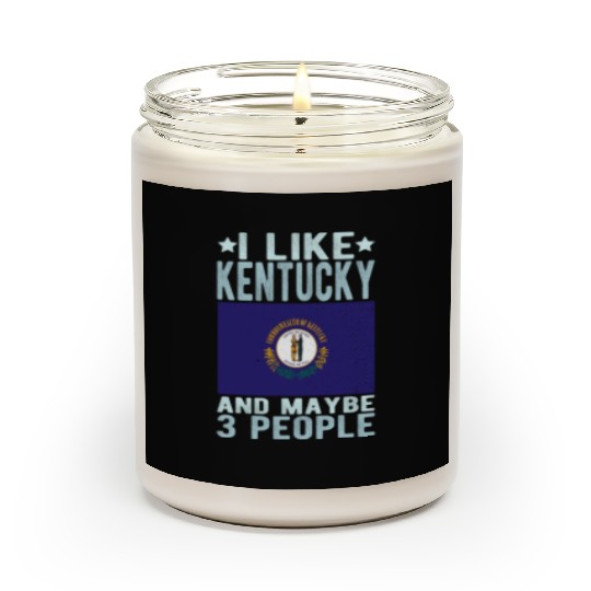Kentucky Flag US State Scented Candles