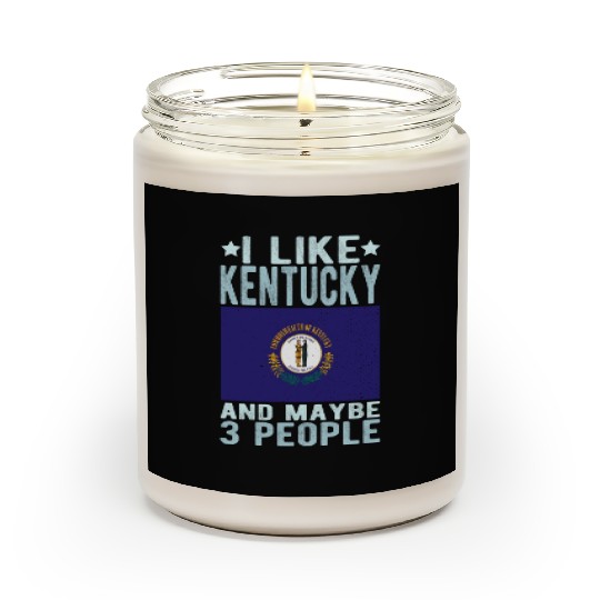 Kentucky Flag US State Scented Candles