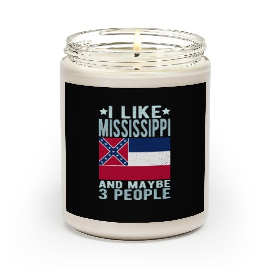 Mississippi Flag US State Scented Candles