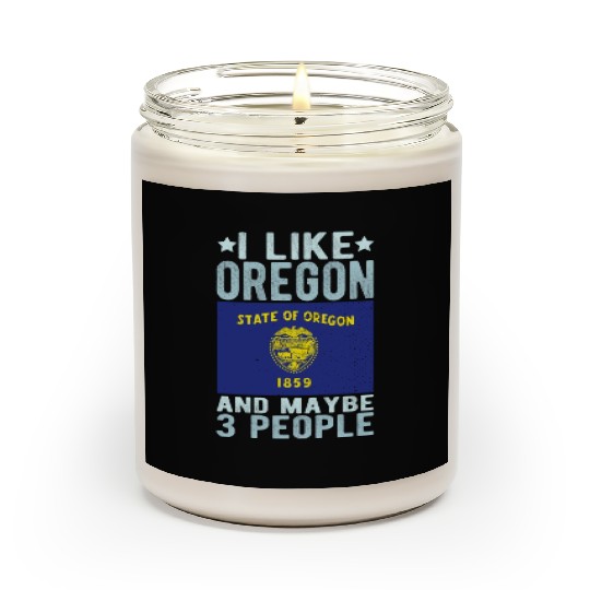 Oregon Flag US State Scented Candles