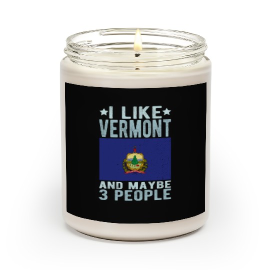Vermont Flag US State Scented Candles