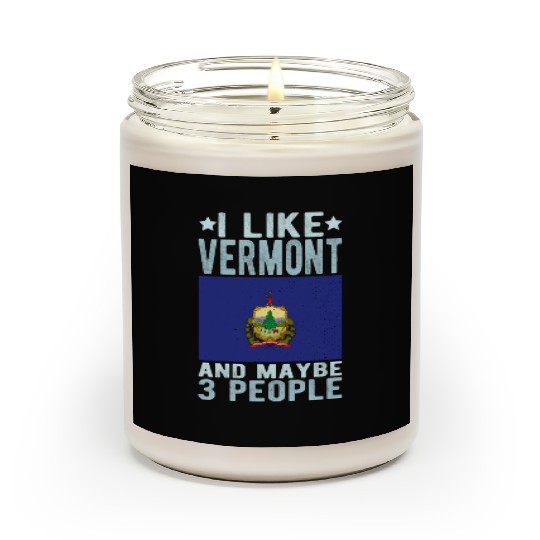 Vermont Flag US State Scented Candles