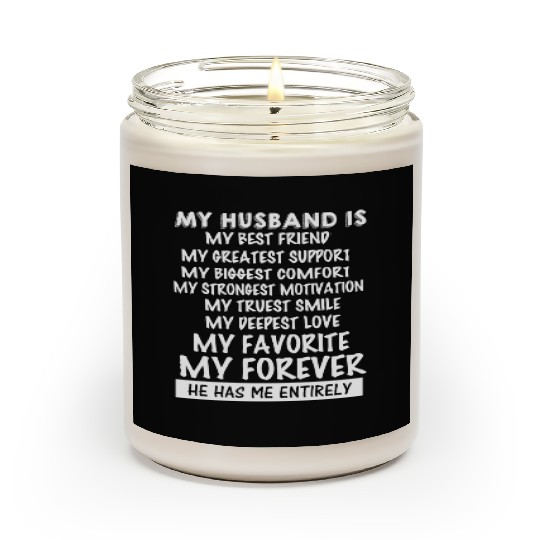 I LOVE MY HUSBAND FOREVER Scented Candles