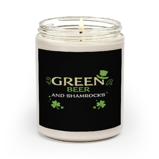 Green beer and shamrocks Scented Candles
