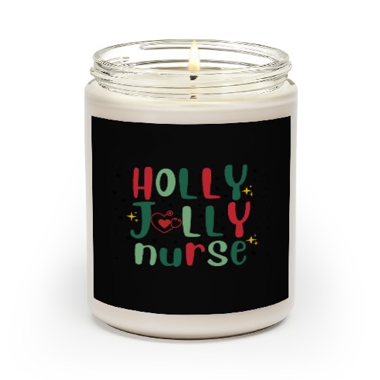 HOLLY JOLLY NURSE 3 Scented Candles