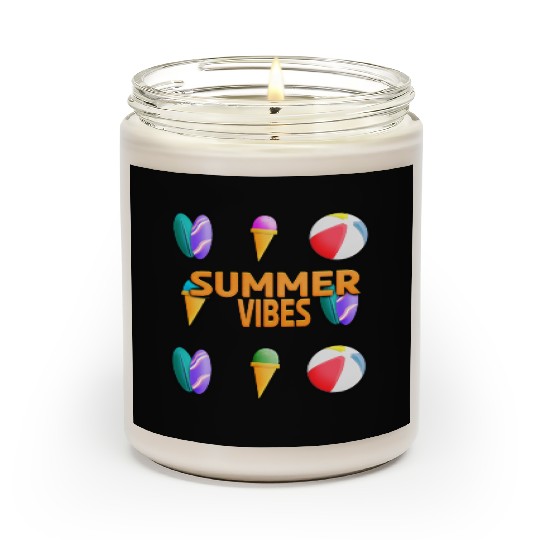 Beach Vibes - Summer Design (Pattern) Scented Candles