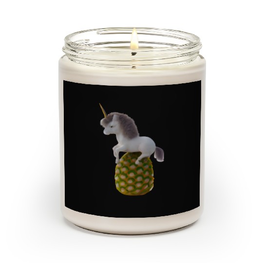 Pineapple unicorn - tropical unicorn Scented Candles