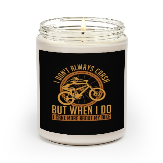 BMX Racing I Don't Always Crash Cycling BMX Rider Scented Candles