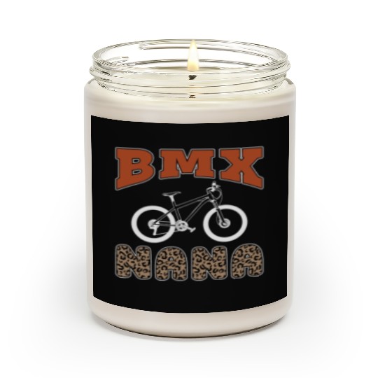 BMX Racing BMX Nana Bicycle Cycling Loves Cyclist Scented Candles