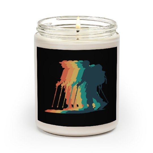 Hiking Male Hiker Colorful Scented Candles