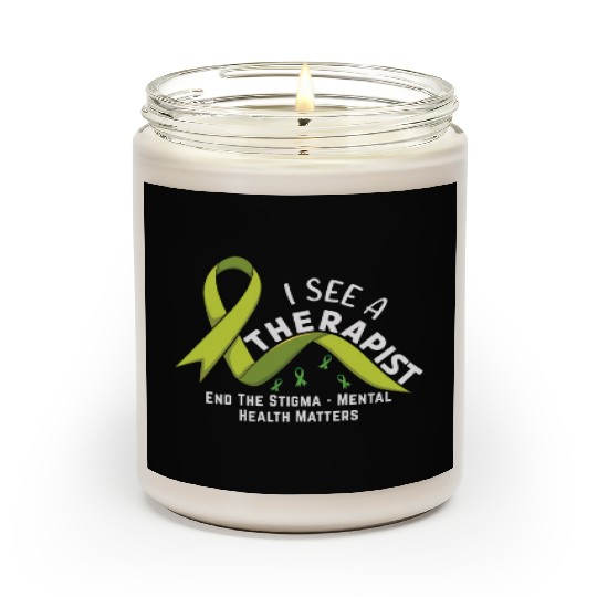 May Green End Stigma Mental Health Awareness Scented Candles