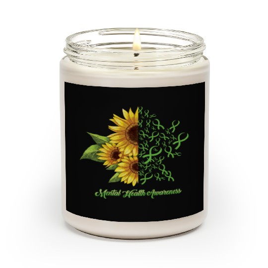 Sunflower May Green Mental Health Awareness Scented Candles