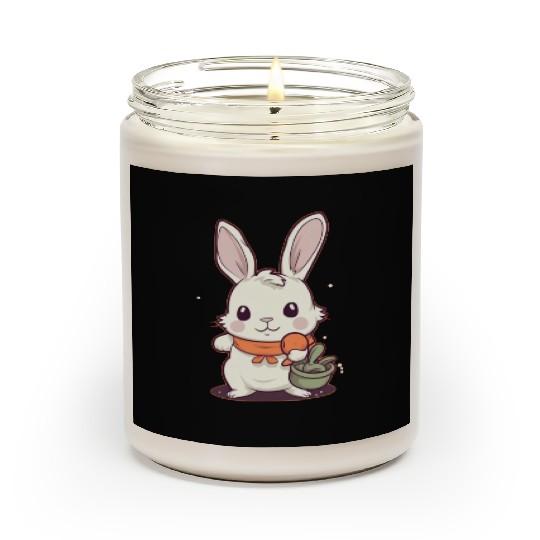 Rabbit Glasses Boys Girls Kids Easter Day Carrot Scented Candles