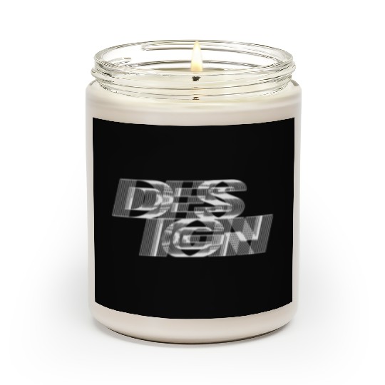 black and white design typography Scented Candles