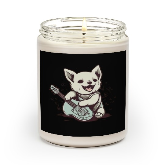 Guitar-Cat Scented Candles