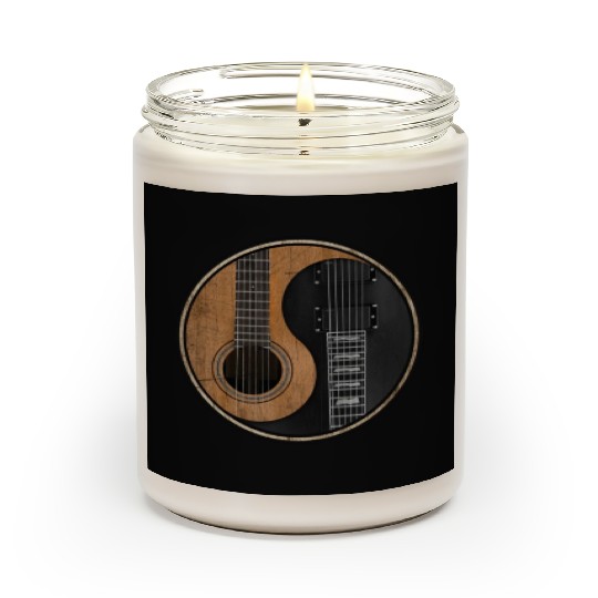 Ying Yang Guitar ArTwork Scented Candles