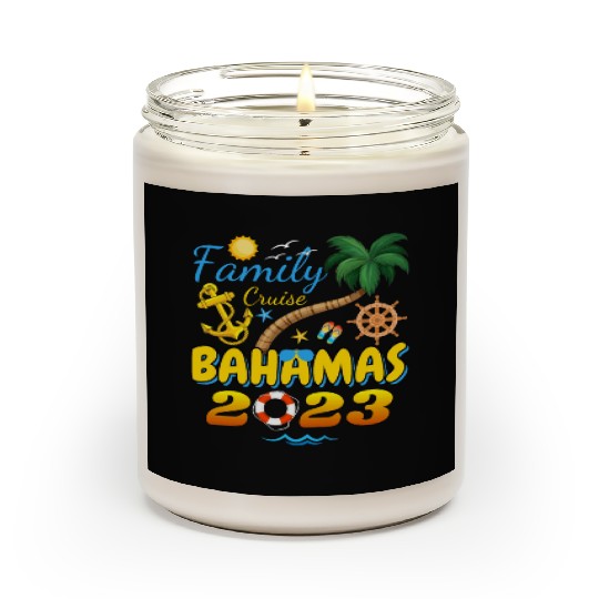 Family Cruise The Bahamas 2023 Matching Group Scented Candles