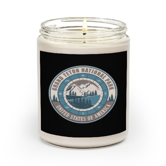 Grand Teton National Park US Vintage Hiking Scented Candles