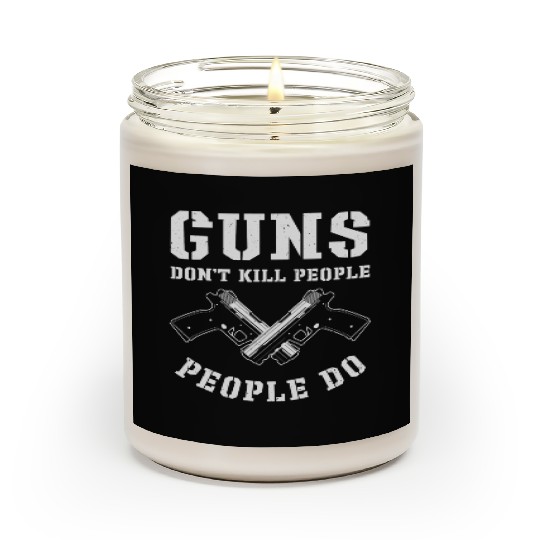 Guns Pistol Lover Gun Owner Shooting Scented Candles