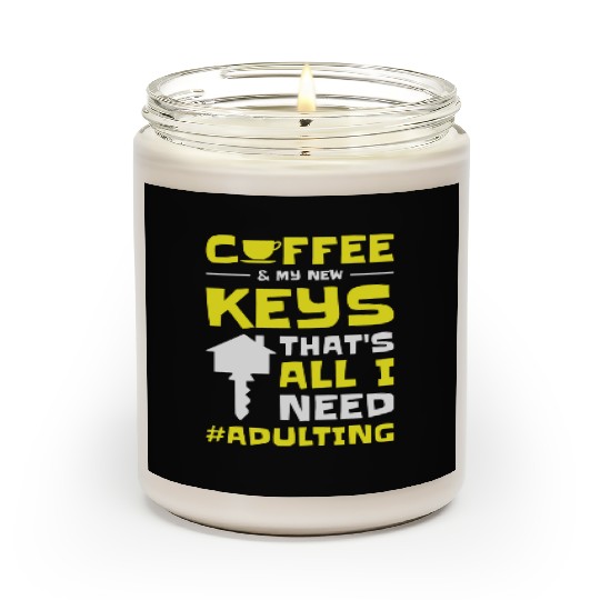 New Homeowner Housewarming Adulting Coffee Lover Scented Candles