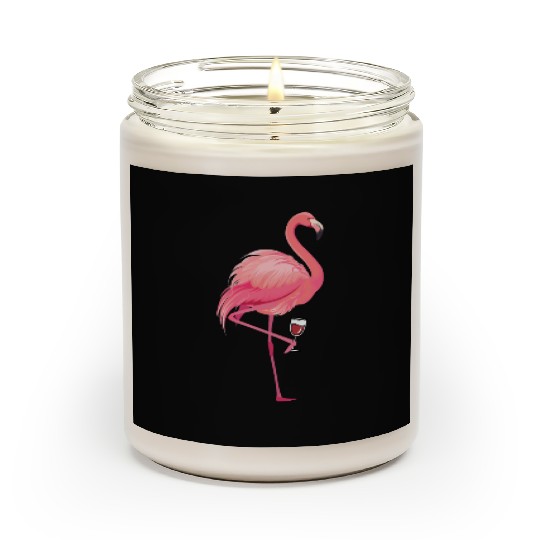 Flamingo Wine Scented Candles