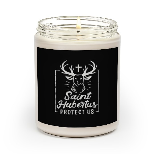 Saint Hubertus Deer Hunter Elk Moose Buck Hunting Scented Candles