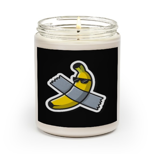 Cute Banana Art Using Glasses Scented Candles