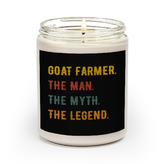Goat Farmer Man Myth The Legend Scented Candles