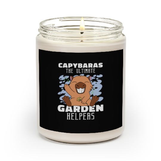 Gardening Capybara Garden Planting Gardener Scented Candles