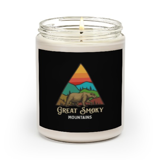 Great Smoky Mountains Vintage Landscape Scented Candles