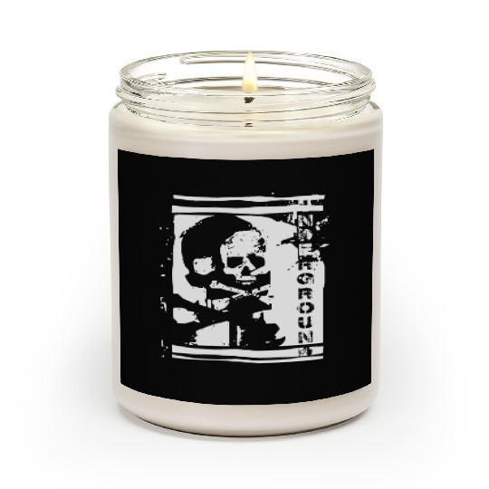 UNDERGROUND skull PUNK design Scented Candles