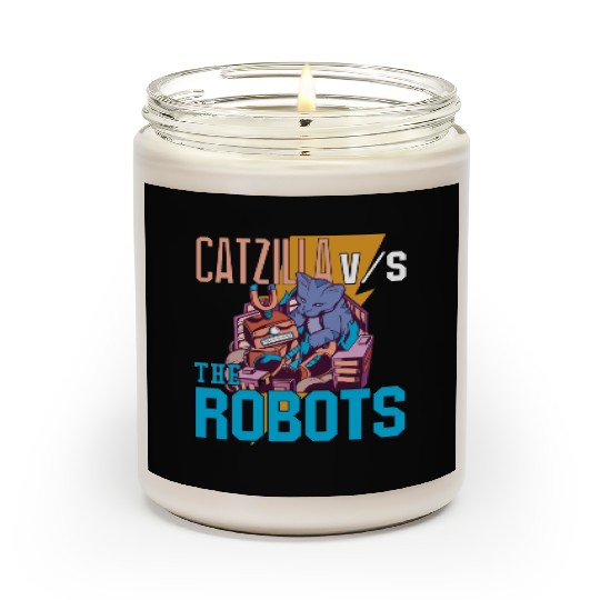Catzilla Versus Robot Scented Candles