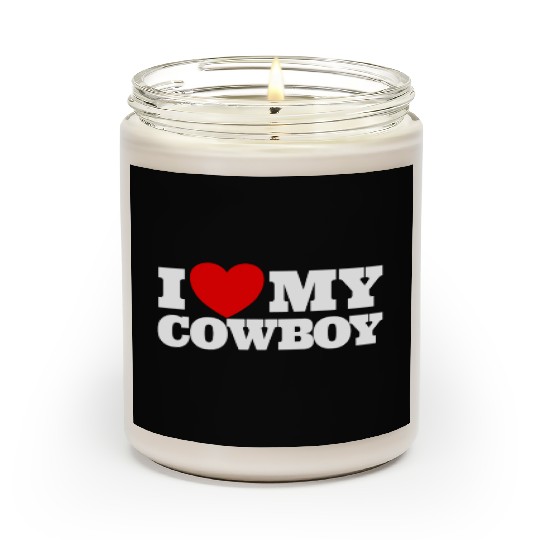 I Love My Cowboy Red Heart Cowboys Love My Cowboy Scented Candles