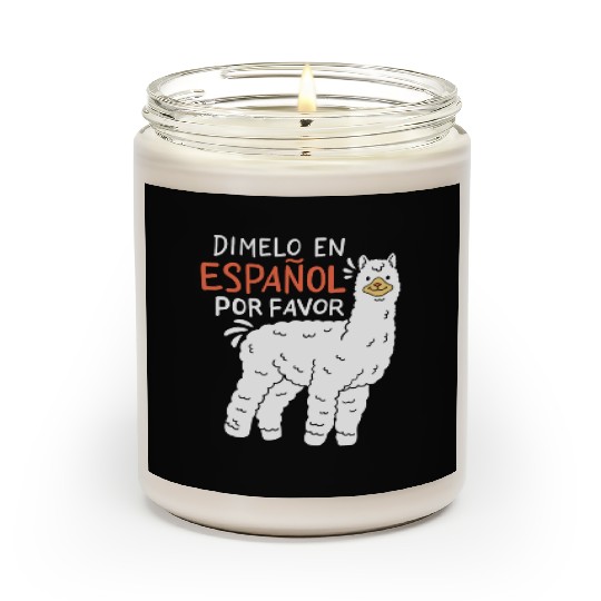 Spanish Teacher Llama Scented Candles