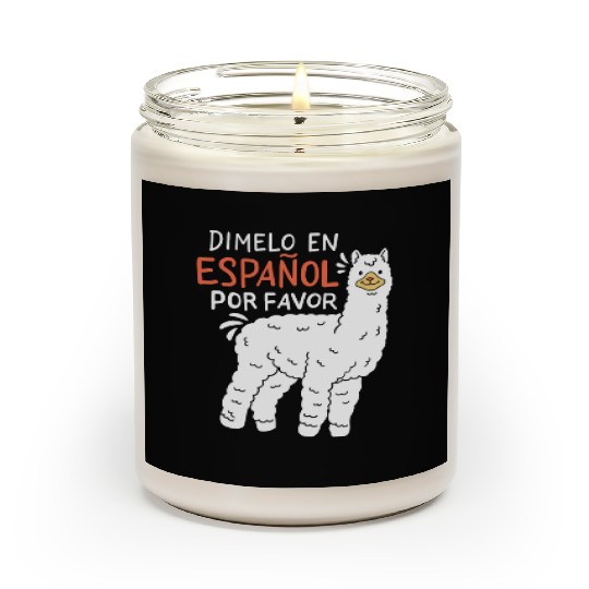 Spanish Teacher Llama Scented Candles