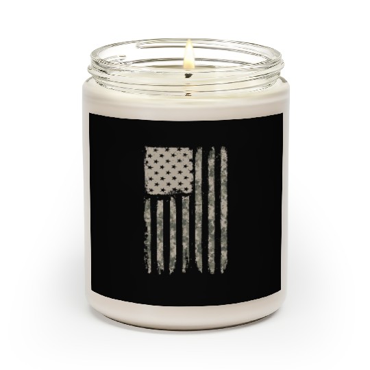 Camouflage American Flag Desert Camo USA Flag Scented Candles