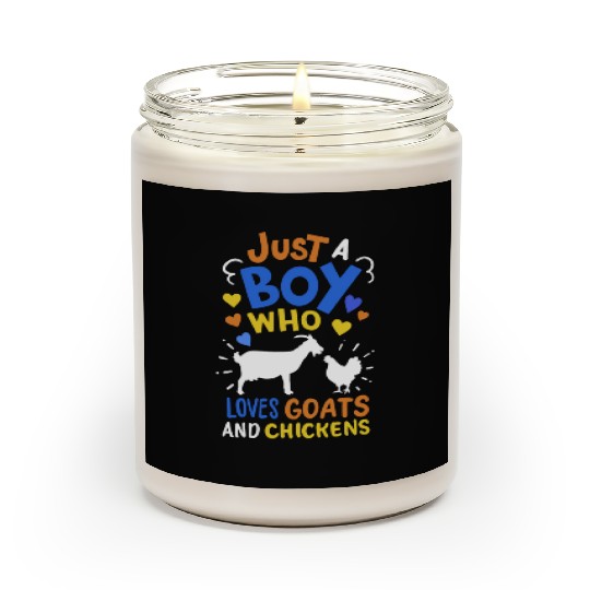 Goats Chickens Farmer Goat Lover Chicken Lover Scented Candles