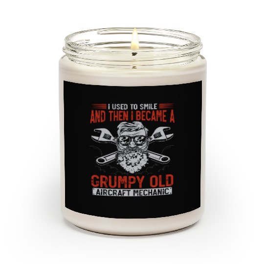 Aircraft Mechanic, airplane mechanic Scented Candles