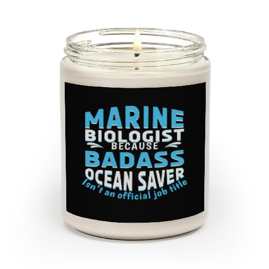 Save Nature Oceans Day Earth Day Marine Biologist Scented Candles