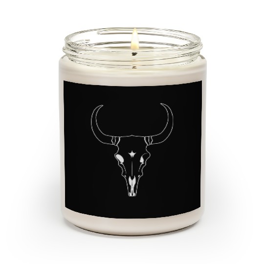 Cattle Skull Cow Skull Rodeo Western Skeleton Scented Candles