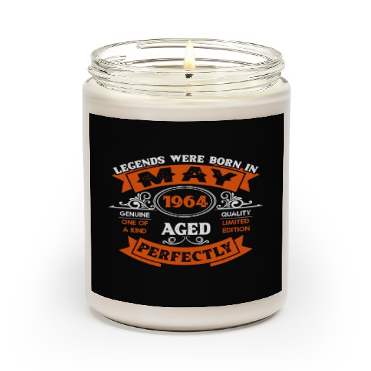 Legends Were Born In May 1964 Birthday Scented Candles