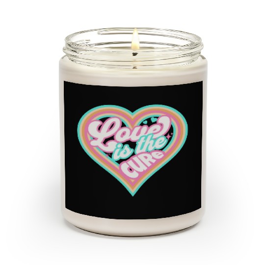 LOVE IS THE CURE (pink) Scented Candles