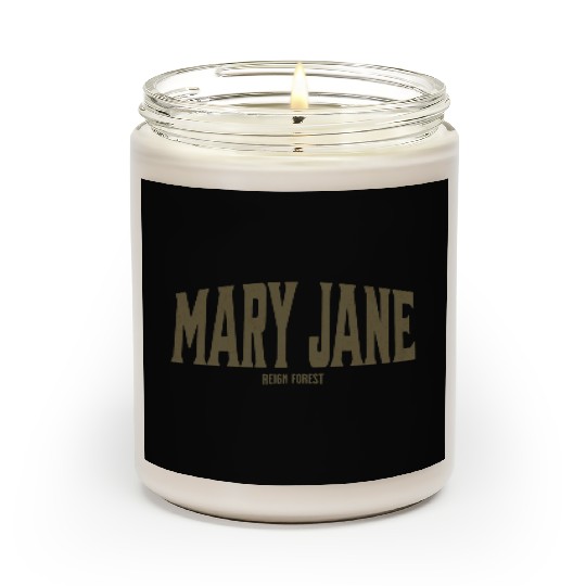 Mary Jane Marijuana Funny Graphic Scented Candles Scented Candles